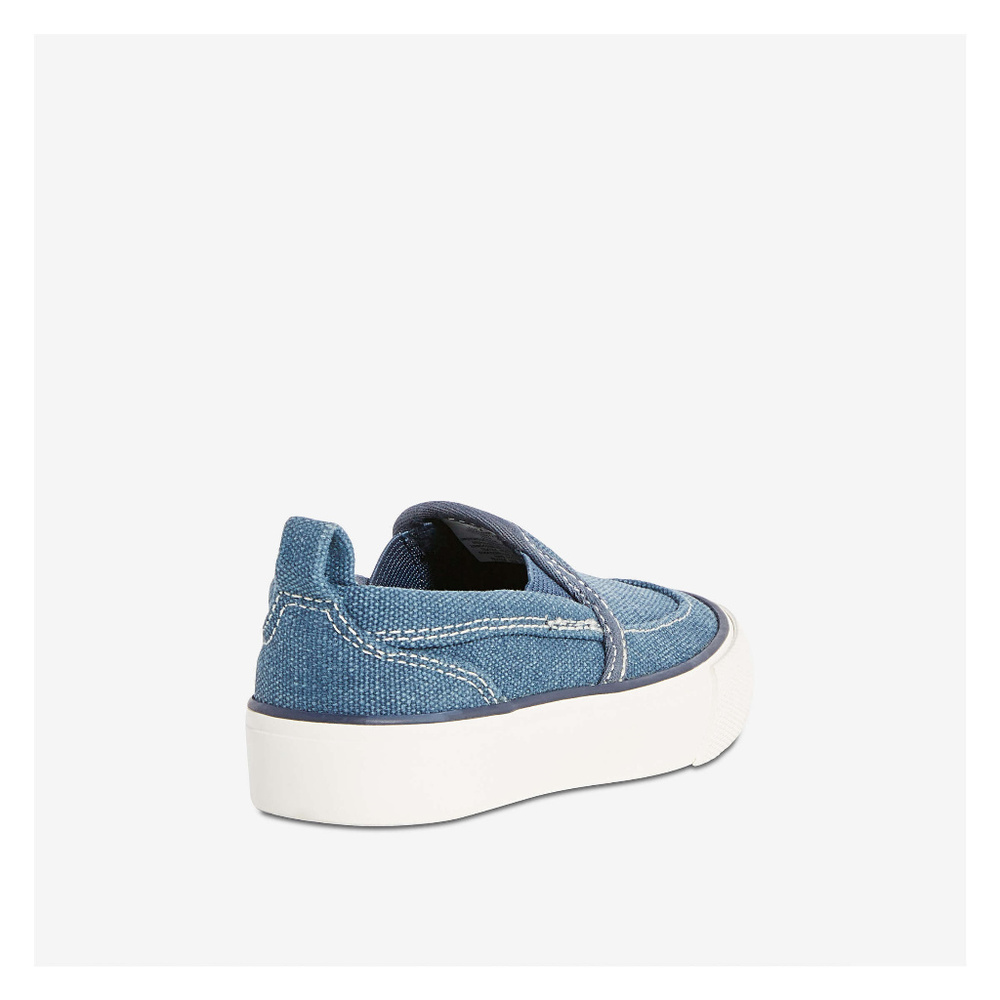 NWT Joe Fresh Boys Blue Denim Slip On Sneakers - Picture 4 of 8